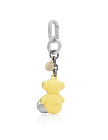 Llavero metal verde y amarillo Bold Bear TOUS