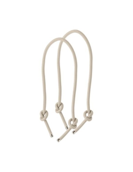 Asa Larga O bag Nudo Blanco Roto