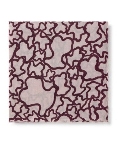 Foulard Kaos en color burdeos TOUS