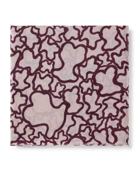 Foulard Kaos en color burdeos TOUS