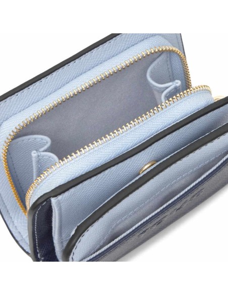Cartera mediana azul marino TOUS Doble Audree Saffiano