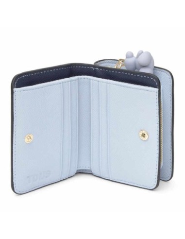 Cartera mediana azul marino TOUS Doble Audree Saffiano