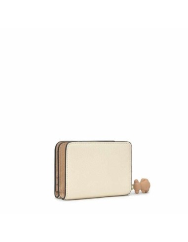 Cartera mediana beige arena TOUS Doble Audree Saffiano