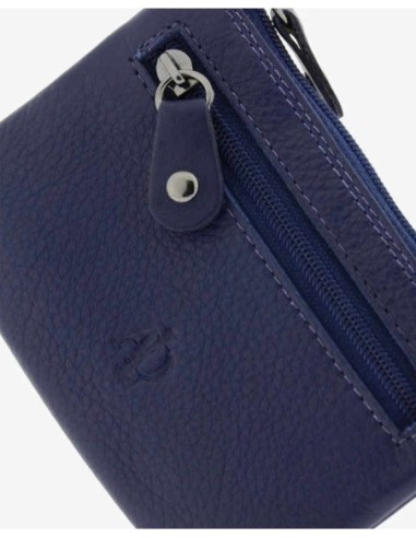 Monedero de piel Unisex Adapell Azul Marino