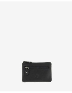 Monedero de piel Unisex Adapell Negro