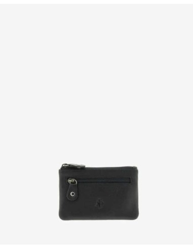 Monedero de piel Unisex Adapell Negro