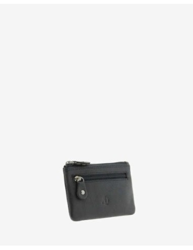 Monedero de piel Unisex Adapell Negro