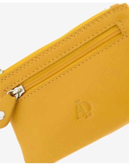 Monedero de piel Unisex Adapell Mostaza