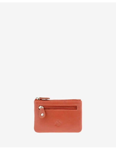 Monedero de piel Unisex Adapell Teja