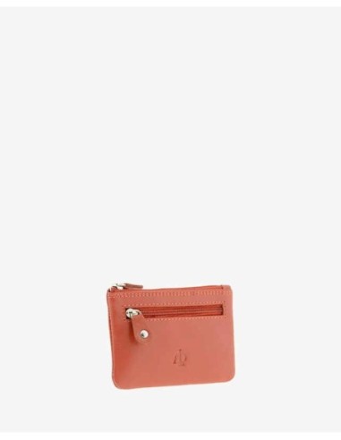 Monedero de piel Unisex Adapell Teja