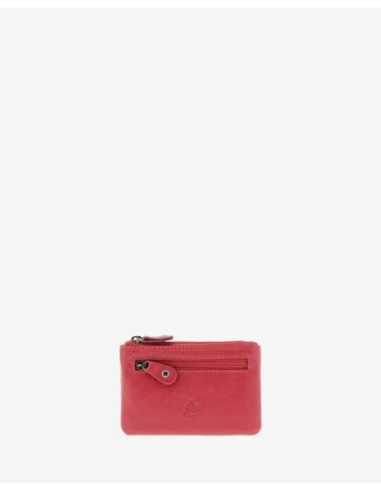Monedero de piel Unisex Adapell Rojo