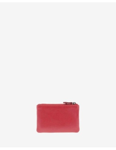 Monedero de piel Unisex Adapell Rojo