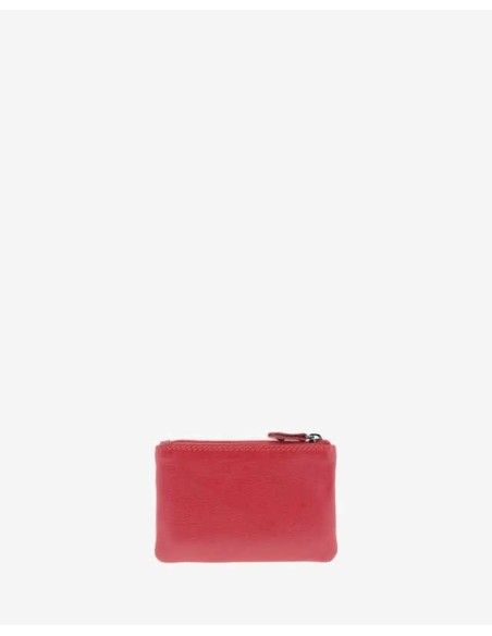 Monedero de piel Unisex Adapell Rojo