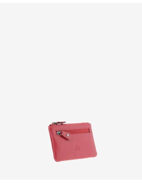 Monedero de piel Unisex Adapell Rojo
