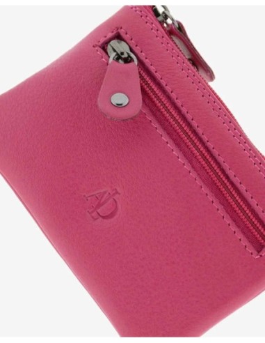 Monedero de piel Unisex Adapell Magenta