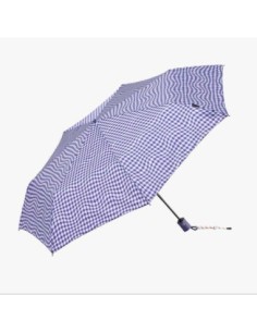 Paraguas plegable Vichy Bisetti azul
