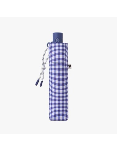 Paraguas plegable Vichy Bisetti azul
