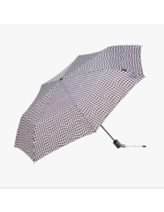Paraguas plegable Vichy Bisetti negro
