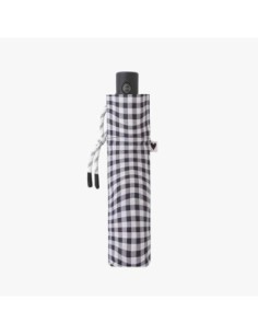 Paraguas plegable Vichy Bisetti negro 2