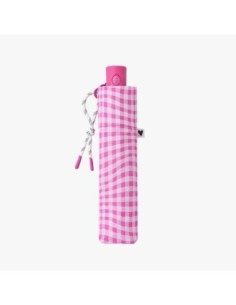 Paraguas plegable Vichy Bissetti rosa 2