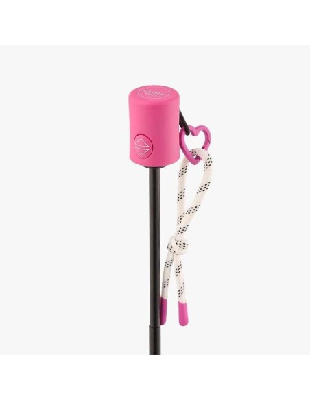 Paraguas plegable Vichy Bissetti rosa