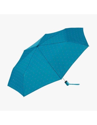 Paraguas plegable Dots Bisetti Turquesa