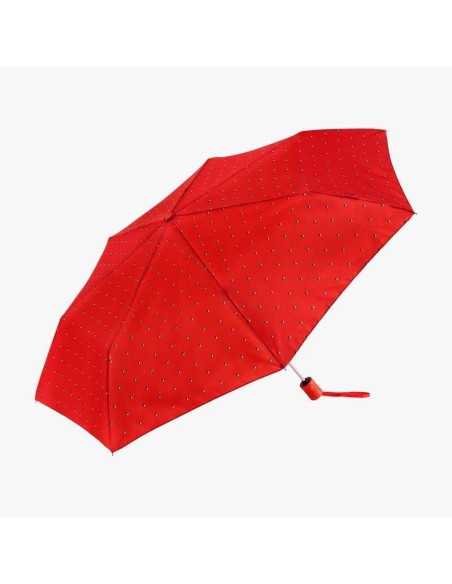 Paraguas plegable Dots Bisetti Rojo