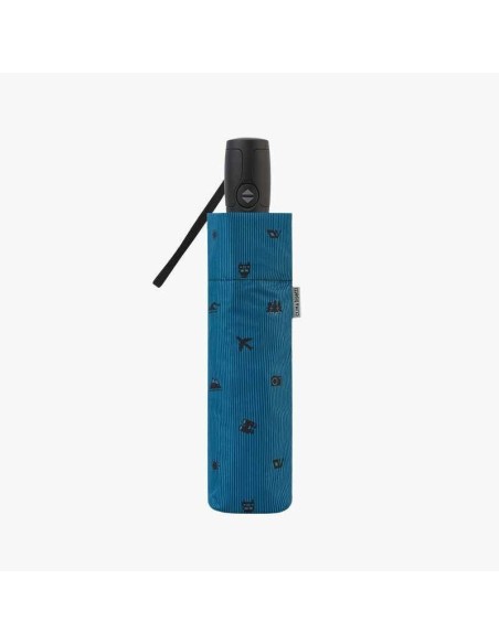 Paraguas plegable Adventure Bisetti Azul