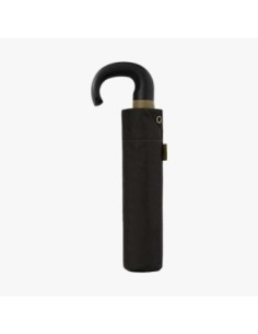 Paraguas plegable bisetti con mango negro-verde 2