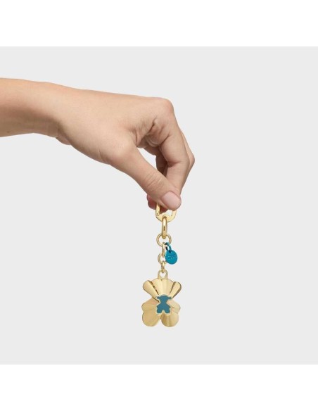 Llavero turquesa dorado TOUS trunk bear
