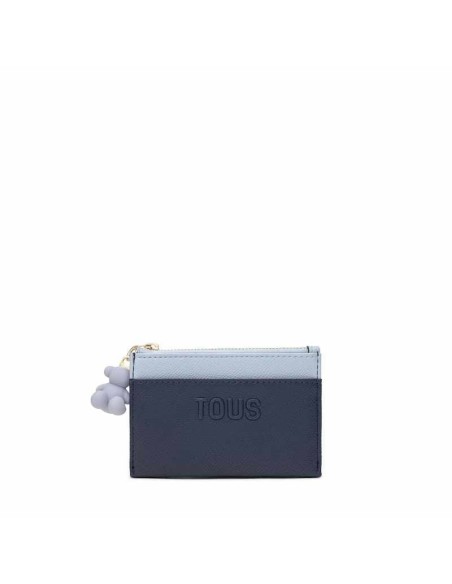 Monedero tarjetero azul marino Audree Saffiano TOUS