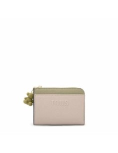 Monedero grande topo y verde Audree Saffiano TOUS