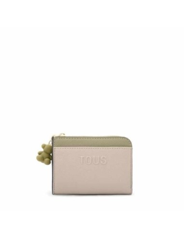 Monedero grande topo y verde Audree Saffiano TOUS