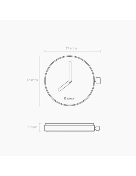 Mecanismo O Bag tono sobre tono o clock Blanco