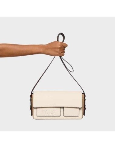 Bandolera mediana beige marrón TOUS Back to basics