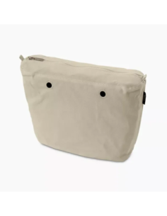 Bolsa Interna O bag Cremallera Tejido Canvas Natural 2