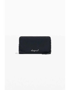 Monedero Desigual mediano logo negro