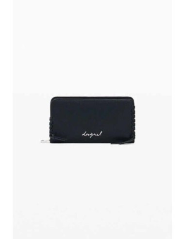 Monedero Desigual mediano logo negro