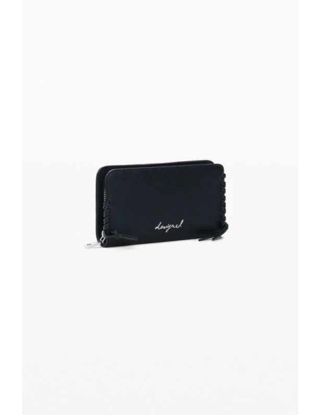 Monedero Desigual mediano logo negro