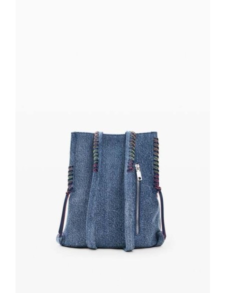 Mochila Desigual pequeña denim corazón