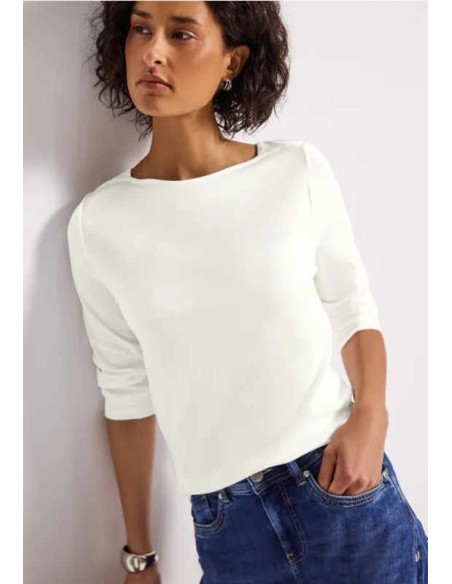 Camisa náutica básica blanca street one