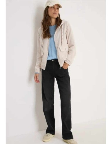 Chaqueta de pana con capucha beige CECIL