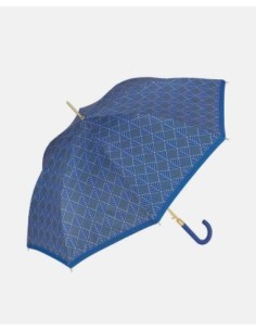 Paraguas Cacharel Largo estampado geométrico azul