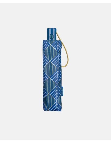 Paraguas Cacharel plegable estampado geométrico azul