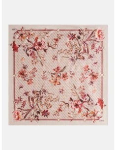 Foulard Guess con estampado floral beige multi