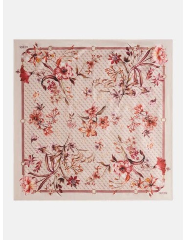 Foulard Guess con estampado floral beige multi
