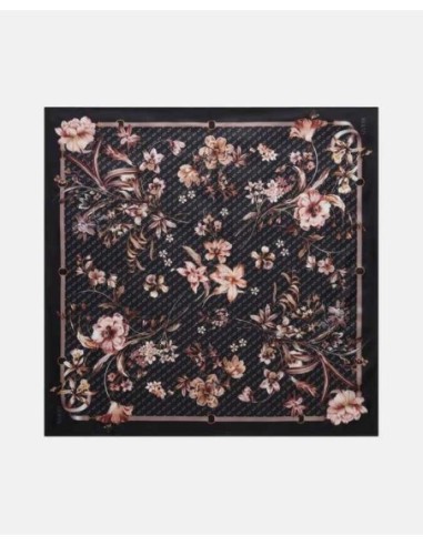 Foulard Guess con estampado floral negro multi