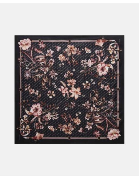 Foulard Guess con estampado floral negro multi