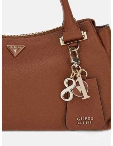 Bolso de mano Guess Evie Charms Marrón