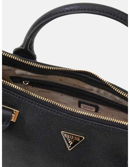 Bolso de mano Guess Evie Charms Negro